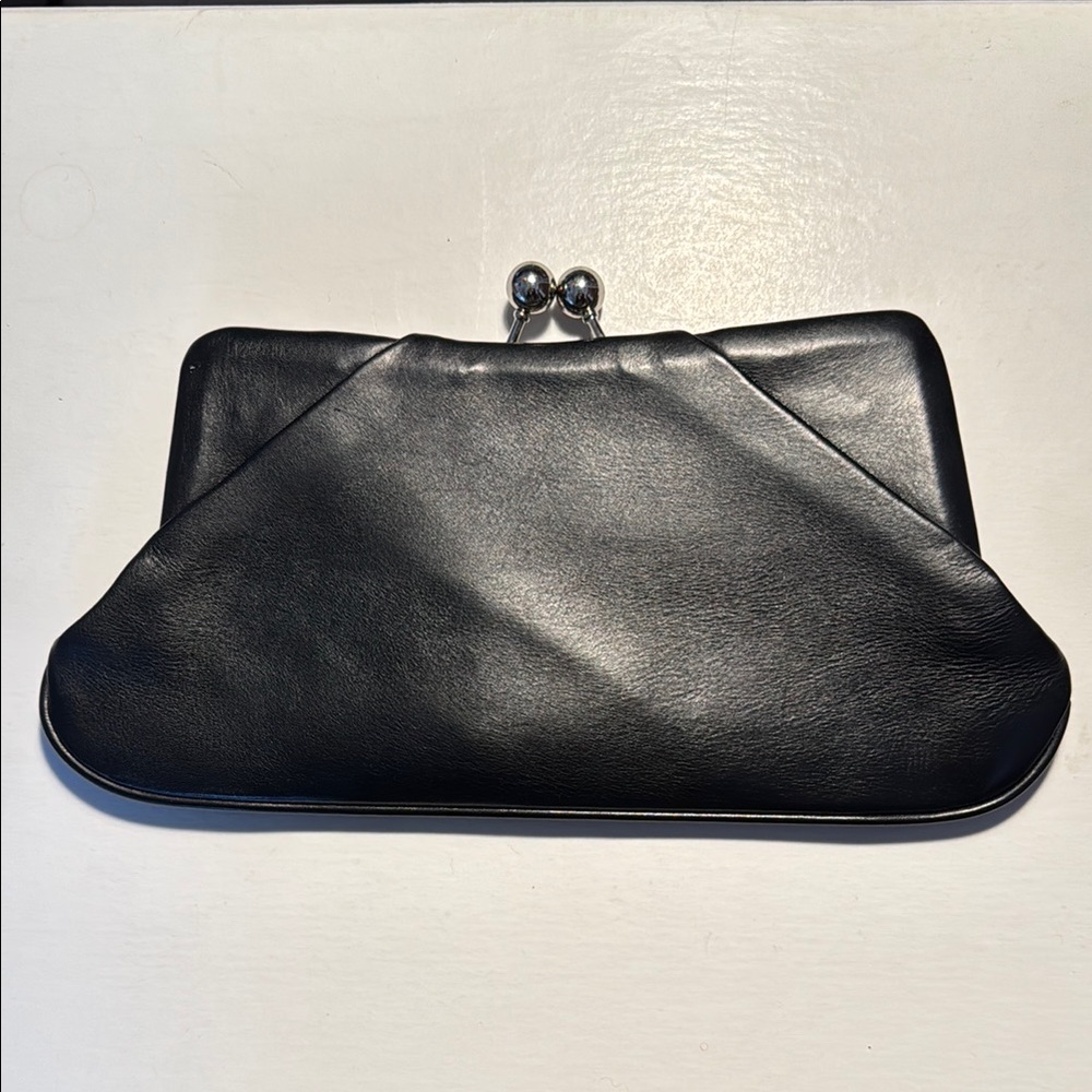Hobo Black Leather Clutch